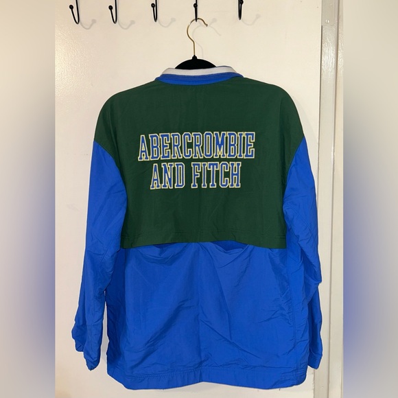 Menβs Abercrombie And Fitch 90βs Style Windbreaker Jacket Size Small - Picture 3 of 4